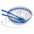 Ensaladera plastica con cucharas serv